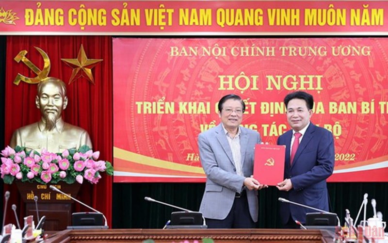  Ban Bí thư bổ nhiệm Phó Trưởng Ban Nội chính Trung ương 