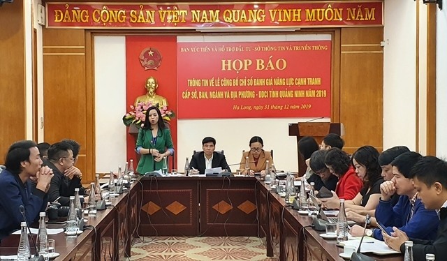 NDO -  NDĐT – Ngày 31-12, Ban Xúc tiến và Hỗ trợ đầu tư Quảng Ninh và Sở Thông tin và Truyền thông đã tổ chức họp báo công bố chỉ số đánh giá năng lực cạnh tranh cấp sở, ban, ngành và địa phương (DDCI) năm 2019.