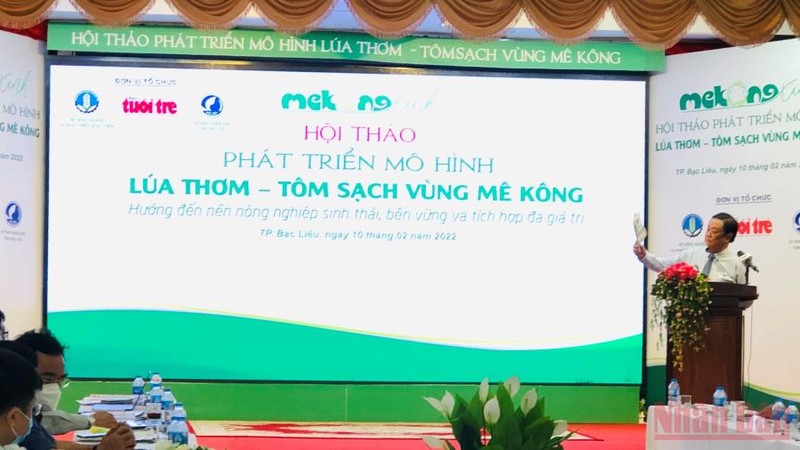  Phát triển mô hình “lúa thơm-tôm sạch” vùng Mekong 