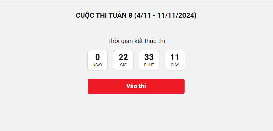 (ĐCSVN) - Sau 6 ngày diễn ra tuần thi thứ tám, Cuộc thi “Chung tay vì an toàn giao thông” năm 2024 đã thu hút gần 96 nghìn người dự thi với hơn 193 nghìn lượt thi.