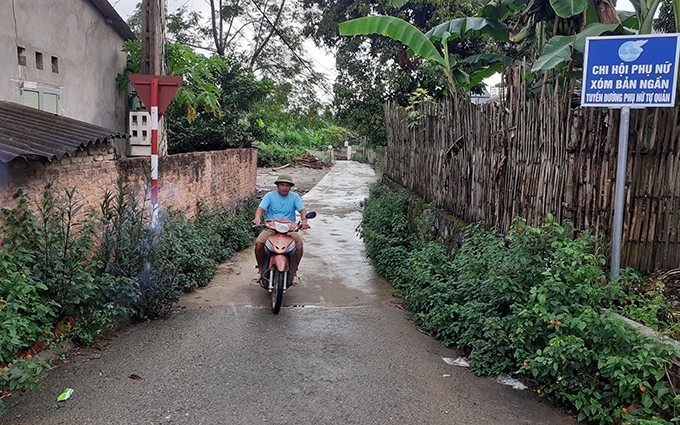  Ðiểm sáng xây dựng nông thôn mới ở Vĩnh Quang 