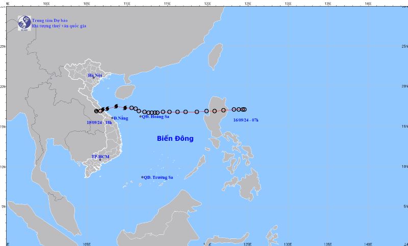 (ĐCSVN) – Tối nay (19/9), áp thấp nhiệt đới (suy yếu từ cơn bão số 4) đã suy yếu thành một vùng áp thấp trên khu vực Trung Lào. Dự báo trong 12 giờ tới, vùng áp thấp tiếp tục di chuyển chủ yếu theo hướng Tây, suy yếu và tan dần.