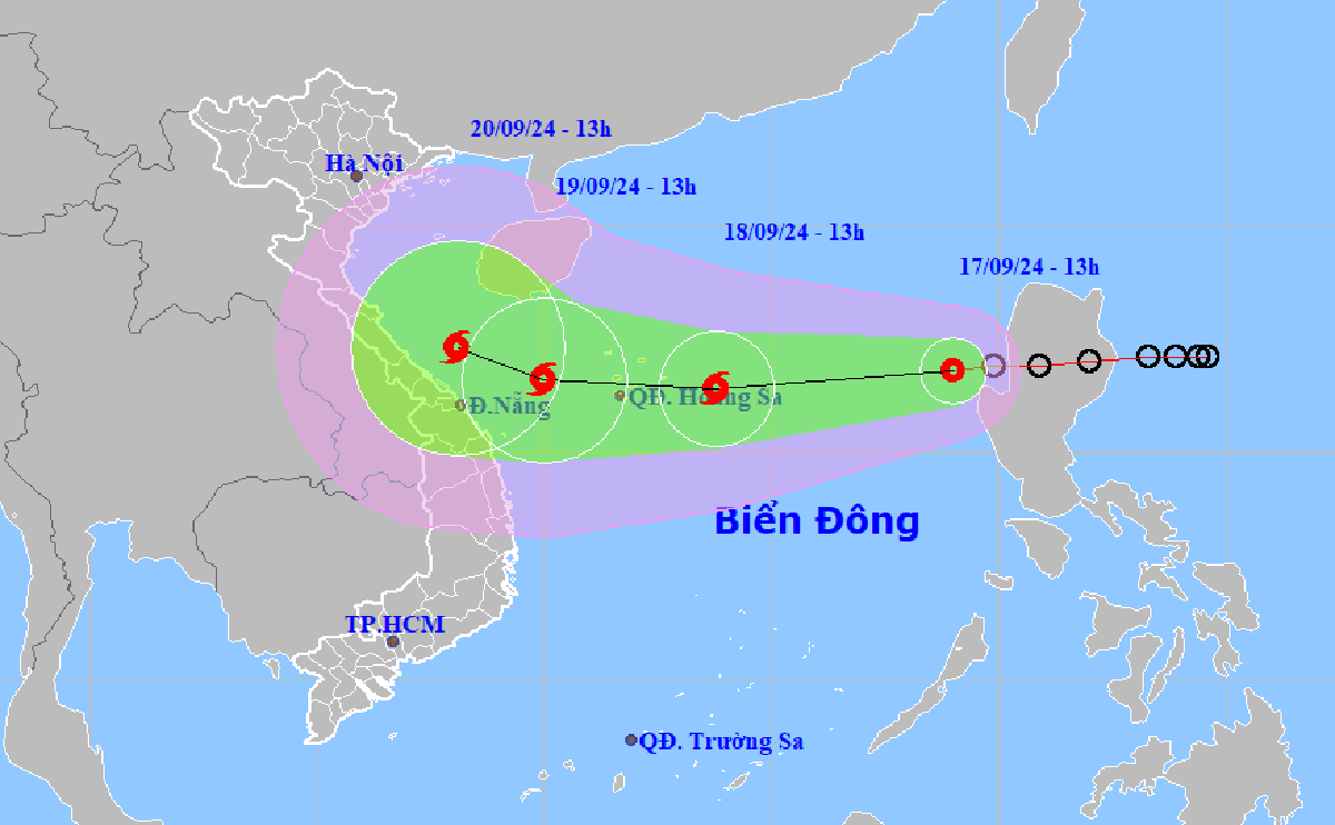 (ĐCSVN) - Phó Thủ tướng Trần Hồng Hà vừa ký Công điện số 97/CĐ-TTg ngày 17/9/2024 của Thủ tướng Chính phủ về việc chủ động ứng phó áp thấp nhiệt đới có khả năng mạnh lên thành bão.