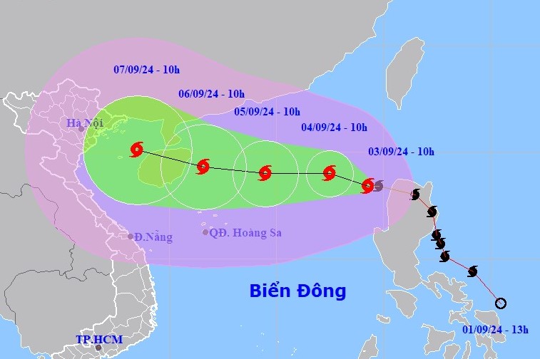 (ĐCSVN) - Bão YAGI đã đi vào vùng biển phía Đông Bắc của khu vực Bắc Biển Đông và trở thành cơn bão số 3 trong năm 2024.