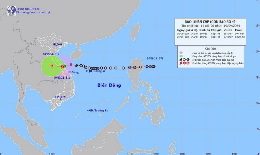 (ĐCSVN) - Bão số 4 suy yếu, đề phòng nguy cơ lũ quét và sạt lở ở miền Trung; Công dân Việt Nam tại Lebanon và Israel hiện vẫn an toàn; Gần 270 người Myanmar thiệt mạng do lũ lụt và sạt lở đất sau bão Yagi;… là những tin tức đáng chú ý trong ngày hôm nay (19/9).