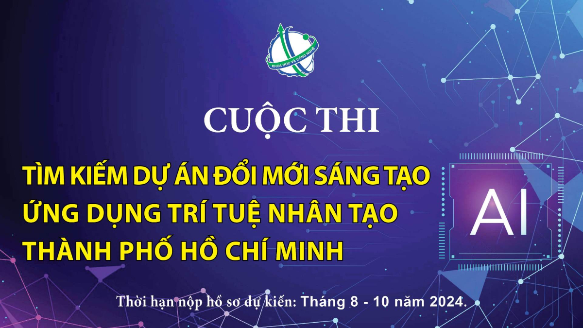 (ĐCSVN) - Mục tiêu Cuộc thi: Tìm kiếm và hỗ trợ các dự án đổi mới sáng tạo (ĐMST) ứng dụng AI trong các lĩnh vực phục vụ cho khu vực công, sản xuất, kinh doanh và đời sống; Khuyến khích và tạo cơ hội cho các cá nhân, nhóm nghiên cứu, và doanh nghiệp triển khai và phát triển các ứng dụng AI; Tạo sân chơi cạnh tranh lành mạnh để thúc đẩy tinh thần ĐMST trong cộng đồng AI; Xác định và tôn vinh các tổ chức, cá nhân có thành tích xuất sắc, tiêu biểu trong lĩnh vực AI.