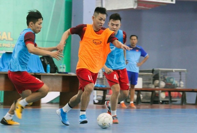  Đội tuyển futsal quốc gia miệt mài tập luyện thời điểm cận Tết 