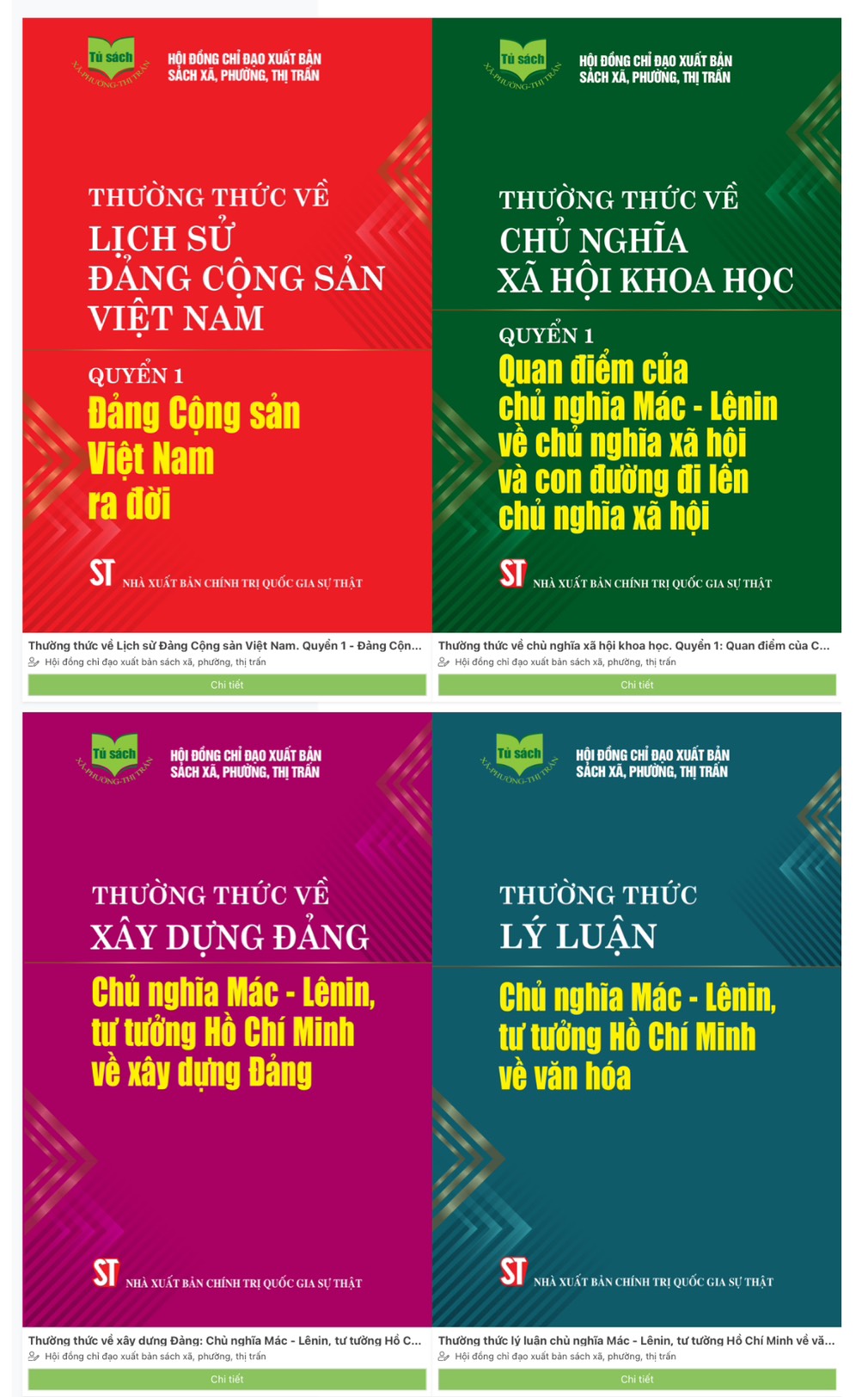 (ĐCSVN) - Qua 15 năm thực hiện Đề án trang bị sách cho cơ sở xã, phường, thị trấn (2009 - 2023) của Ban Tuyên giáo Trung ương, TP Hồ Chí Minh đã thực hiện tốt, góp phần nâng cao kiến thức, trình độ cũng như đáp ứng yêu cầu của đội ngũ cán bộ, đảng viên và các tầng lớp Nhân dân Thành phố.