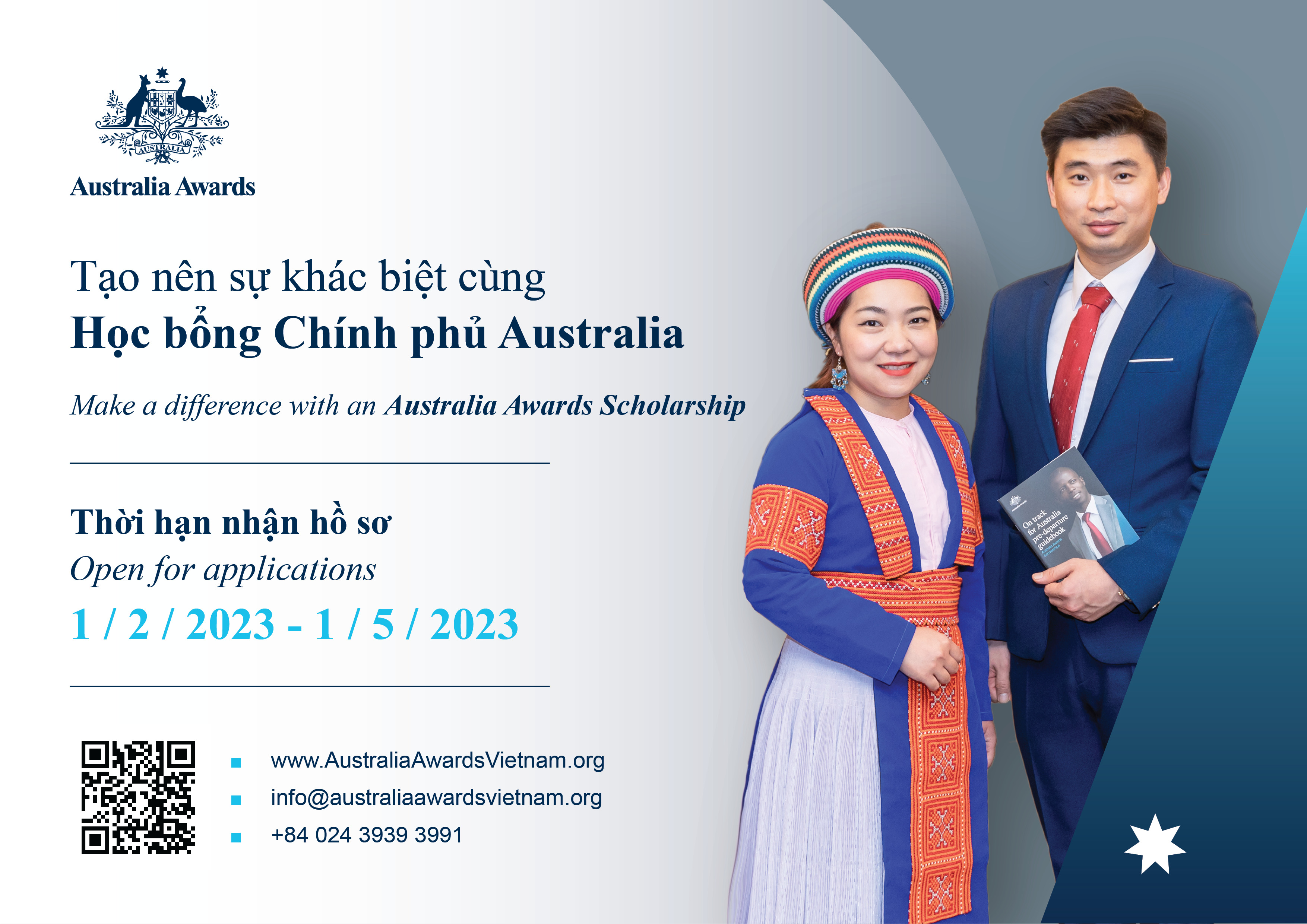 (ĐCSVN) – Công dân Việt Nam có thể nộp hồ sơ xin Học bổng Chính phủ Australia (AAS) khóa 2024  từ ngày 1/2 đến ngày 1/5/2023.