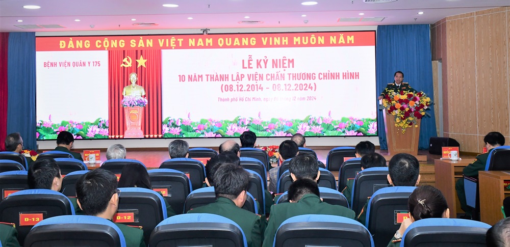 (ĐCSVN) - Kể từ khi thành lập cho đến nay, Viện Chấn thương Chỉnh hình (Bệnh viện Quân y 175) đã góp phần tăng cường khả năng điều trị ngành Chấn thương chỉnh hình quân đội, hòa cùng hệ thống y tế quốc gia trong chăm sóc, bảo vệ sức khỏe cán bộ, quân, dân các tỉnh khu vực phía Nam.