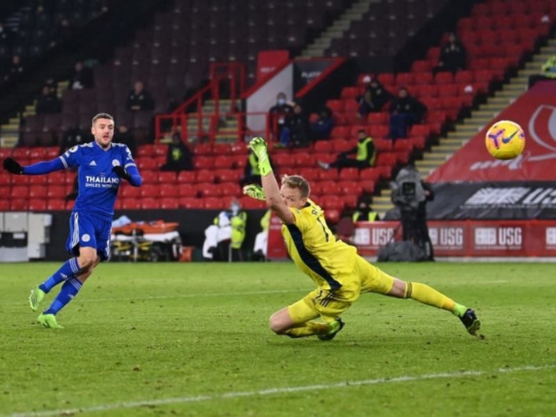  Thắng Sheffield 2-1, Leicester đánh chiếm ngôi thứ 3 