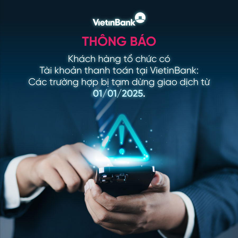 (ĐCSVN) - Theo Thông tư 17/2024/TT-NHNN của Ngân hàng Nhà nước, từ ngày 01/01/2025, Tài khoản thanh toán sẽ bị tạm dừng giao dịch thanh toán, rút tiền khi giấy tờ tùy thân của khách hàng và người có liên quan hết hiệu lực hoặc hết thời hạn sử dụng. 