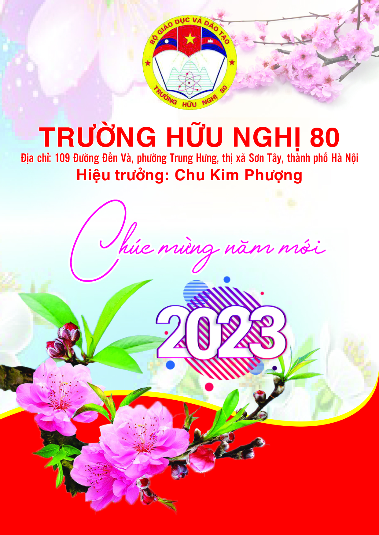 (ĐCSVN)- Trường Hữu Nghị 80 chúc mừng năm mới 2023