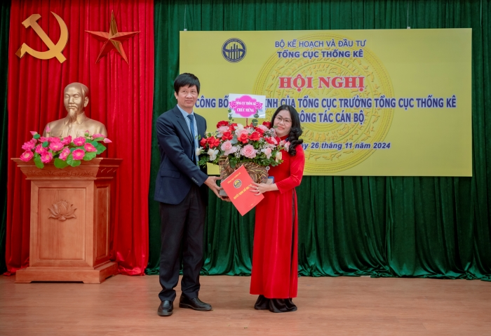 Hội nghị công bố quyết định về công tác cán bộ của Cục Thống kê tỉnh Lạng Sơn