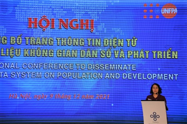 Hội nghị Công bố trang thông tin điện tử Hệ thống dữ liệu không gian dân số và phát triển 