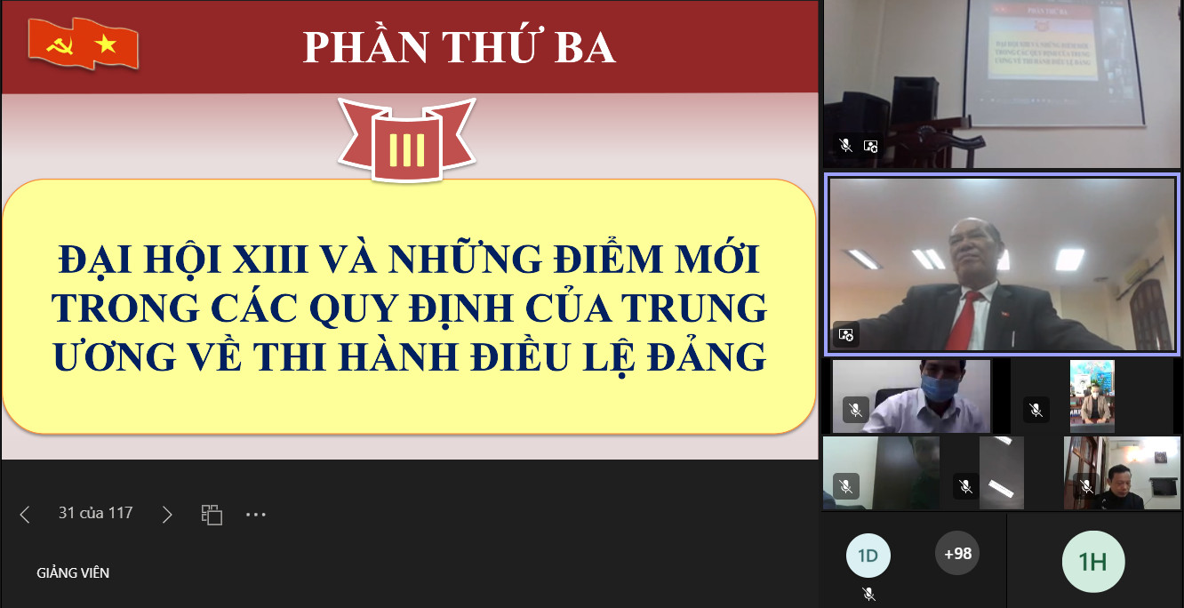 Đảng ủy cơ quan Bộ Kế hoạch và Đầu tư tổ chức Hội nghị tập huấn nghiệp vụ công tác Đảng