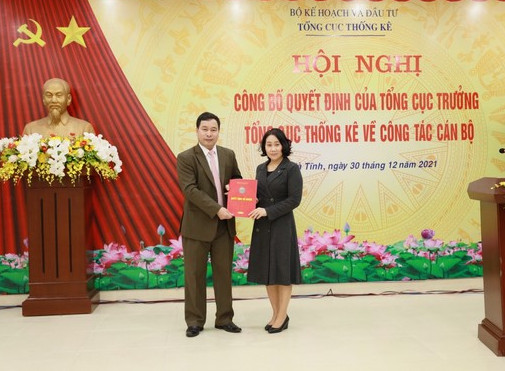 Hội nghị công bố Quyết định của Tổng cục trưởng TCTK về công tác cán bộ Cục Thống kê tỉnh Hà Tĩnh