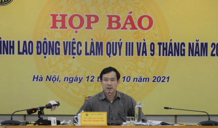 Tổng cục Thống kê họp báo tình hình lao động việc làm quý III và 9 tháng năm 2021