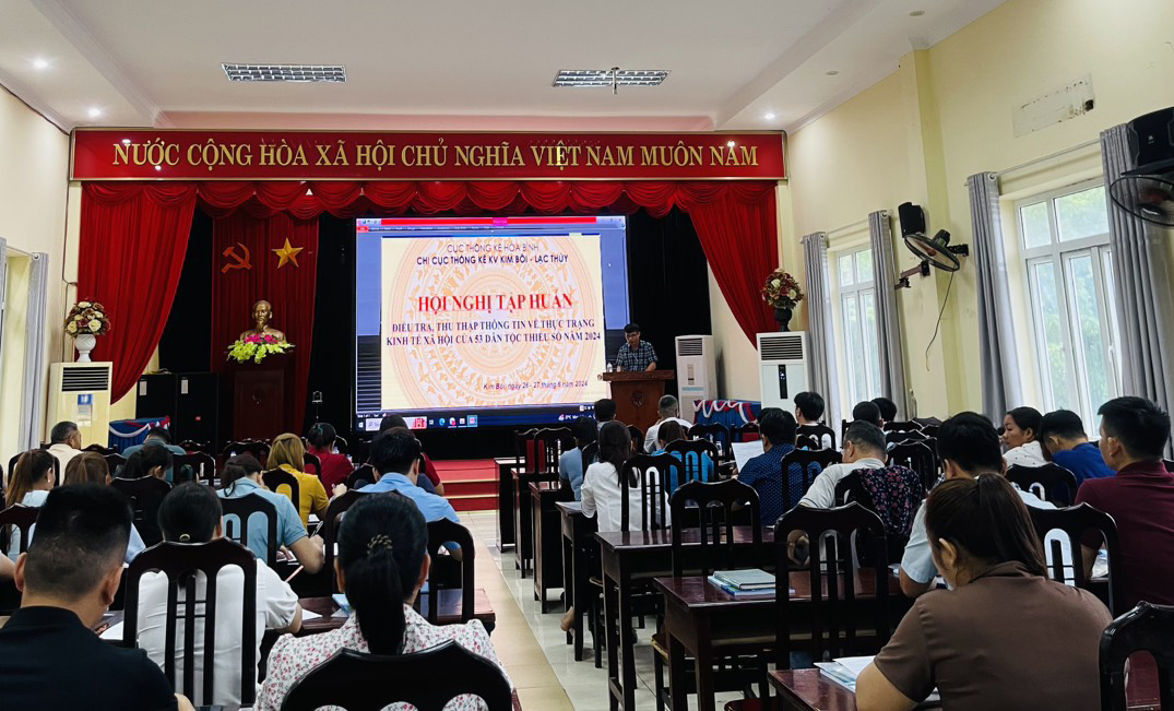 Hòa Bình: Hoàn tất công tác chuẩn bị, sẵn sàng thực hiện thành công thu thập thông tin về thực trạng kinh tế - xã hội của 53 dân tộc thiểu số năm 2024