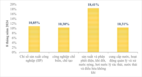 Tiền Giang - Hoạt động sản xuất kinh doanh các ngành, lĩnh vực tăng khá trong tháng 8/2024