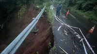 Lại xuất hiện sạt lở nghiêm trọng đường huyết mạch nối Bình Phước và Lâm Đồng