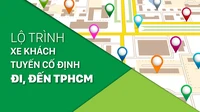 Lộ trình xe khách tuyến cố định đi, đến TPHCM