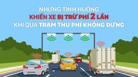 Những tình huống khiến xe bị trừ phí 2 lần khi qua trạm thu phí không dừng