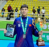 Chuyền hai xuất sắc nhất SEA V.League 2023 Đinh Văn Duy sẽ thi đấu giải bóng chuyền quân đội ASEAN 2023