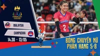 ? TRỰC TIẾP SEA Games, phân hạng 5-8 bóng chuyền nữ: MALAYSIA vs CAMPUCHIA