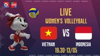 ?TRỰC TIẾP SEA Games 32, Bán kết Bóng chuyền Nữ: VIỆT NAM vs INDONESIA 