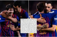 Sergio Busquets viết lời chia tay người bạn thâm niên Leo Messi