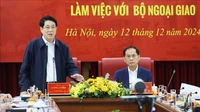 Chủ tịch nước Lương Cường thăm và làm việc với Bộ Ngoại giao