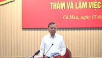 Tổng Bí thư Tô Lâm: Cà Mau cần cải thiện môi trường đầu tư, năng lực cạnh tranh để phát triển