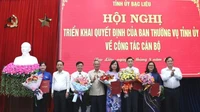 Bạc Liêu điều động, bổ nhiệm nhiều cán bộ 