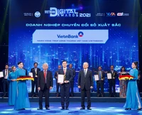 VietinBank đạt giải thưởng Doanh nghiệp chuyển đổi số xuất sắc Việt Nam năm 2021