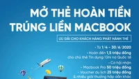 Mở thẻ hoàn tiền - Trúng liền Macbook cùng VietinBank