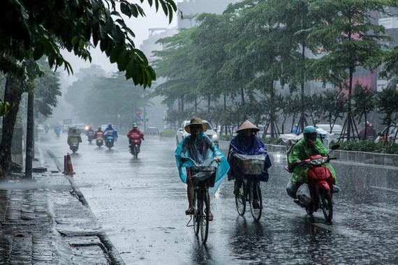 Đêm nay, ngày mai có thể xuất hiện mưa