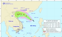 Áp thấp nhiệt đới đang mạnh lên thành bão