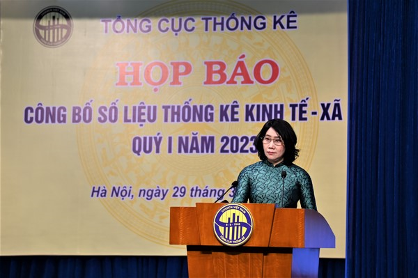 Họp báo công bố số liệu thống kê kinh tế - xã hội quý I năm 2023