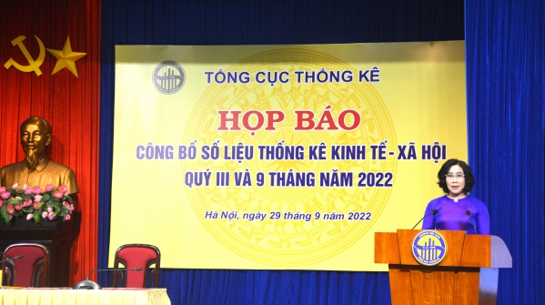 Họp báo kinh tế - xã hội quý III và 9 tháng năm 2022