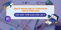 Đăng ký nguyện vọng xét tuyển đại học trên hệ thống chung: Các mốc thời gian cần lưu ý