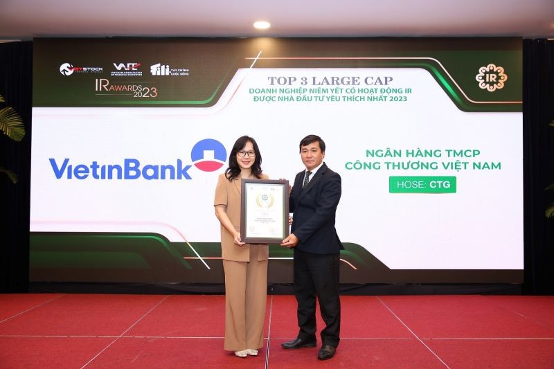  VietinBank (HOSE: CTG) xuất sắc giành giải thưởng Top 3 Doanh nghiệp niêm yết có hoạt động quan hệ nhà đầu tư yêu thích nhất 2023 