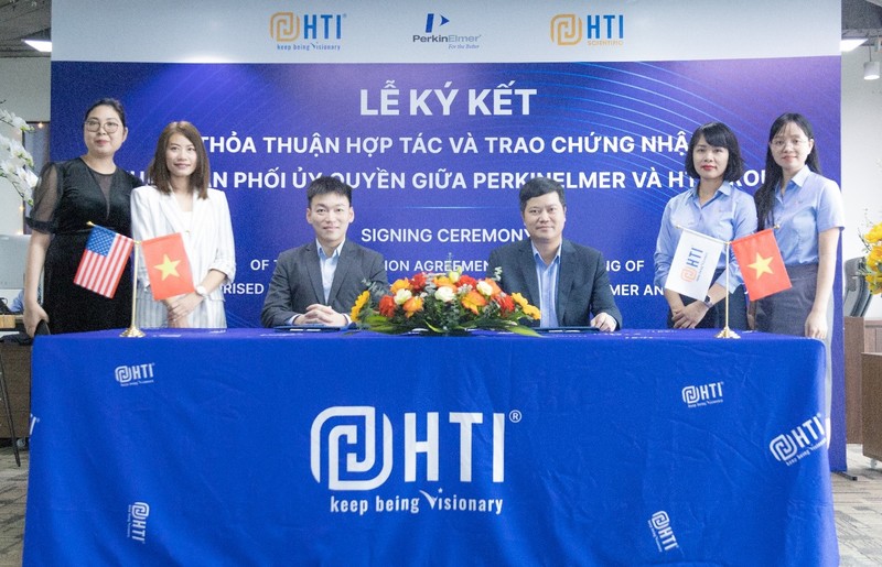  PerkinElmer và HTI Group ký kết thỏa thuận hợp tác và trao chứng nhận nhà phân phối ủy quyền tại Việt Nam 