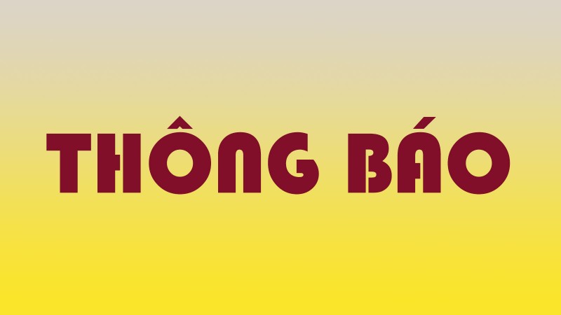  Ủy ban nhân dân phường Nguyễn Du thông báo 