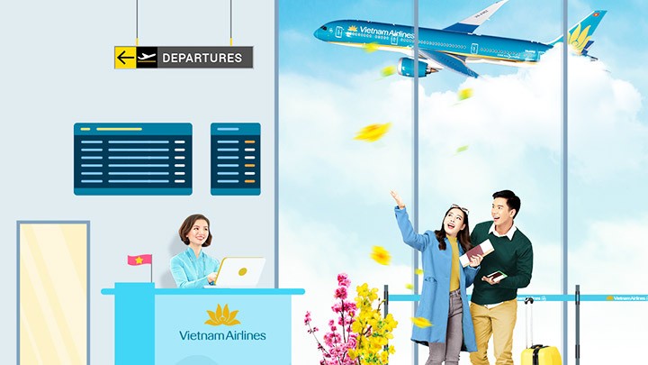  Vietnam Airlines bán đào, mai Tết 