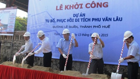  Khởi công trùng tu, phục hồi di tích Phu Văn Lâu 