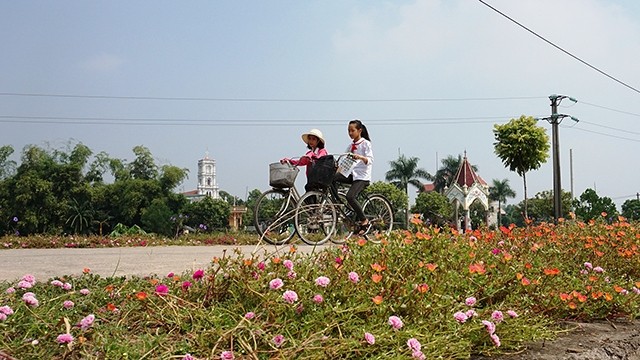  Nơi miền quê “hoa lấn rác” 