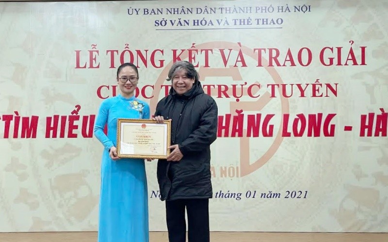  Trao giải Cuộc thi trực tuyến “Tìm hiểu 1010 năm Thăng Long - Hà Nội” 